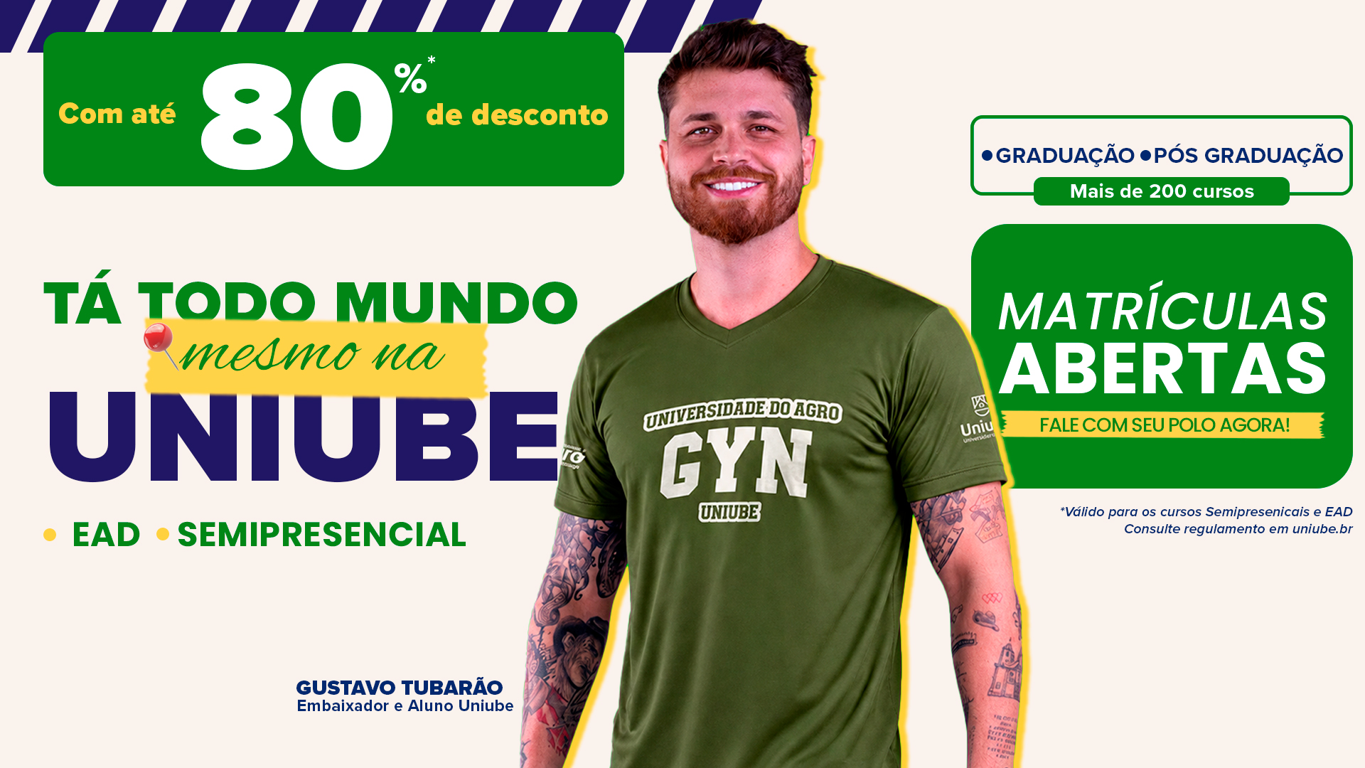 Mensalidade com até 80% de desconto na Uniube — matrículas abertas